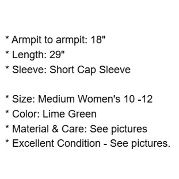 Coldwater Creek Sweater Womens Medium 10 12 Lime Green Cardigan Nautical Beach - Picture 4 of 13